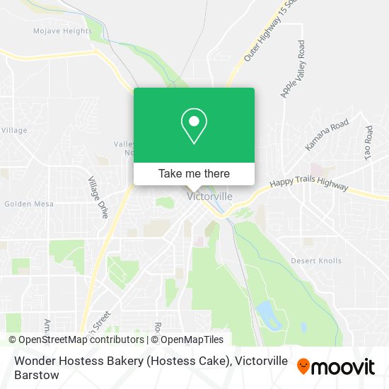 Mapa de Wonder Hostess Bakery (Hostess Cake)