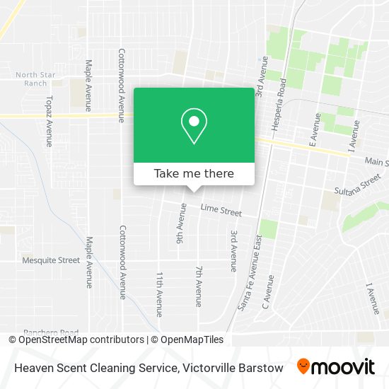 Heaven Scent Cleaning Service map