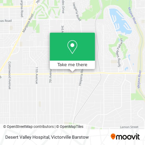 Mapa de Desert Valley Hospital