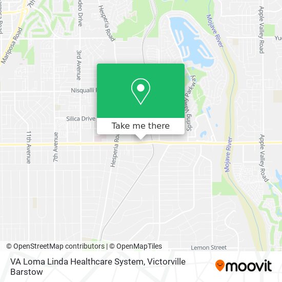 VA Loma Linda Healthcare System map