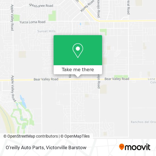 O'reilly Auto Parts map