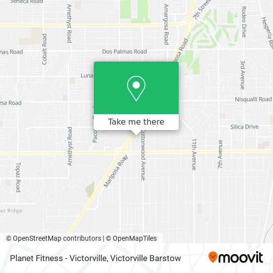Planet Fitness - Victorville map