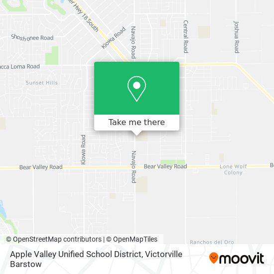 Mapa de Apple Valley Unified School District