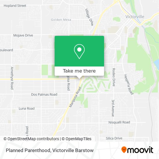 Planned Parenthood map