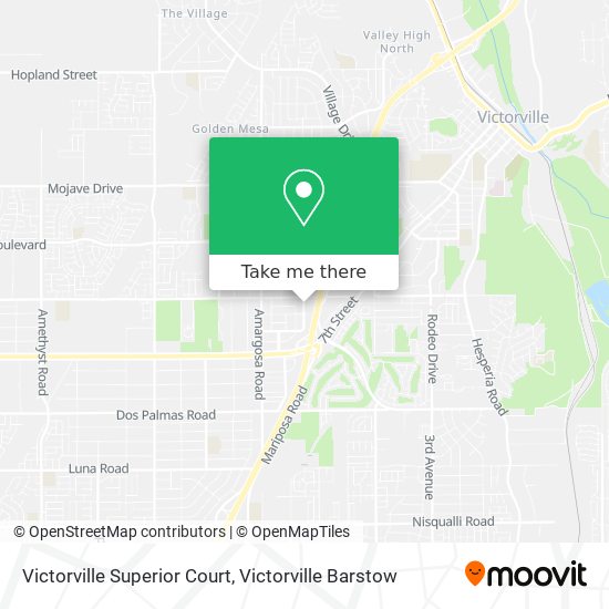 Victorville Superior Court map