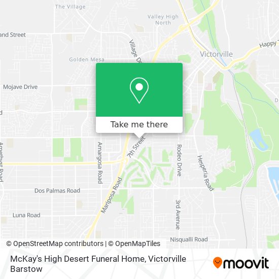 McKay's High Desert Funeral Home map