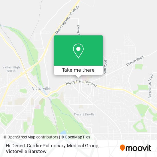 Mapa de Hi Desert Cardio-Pulmonary Medical Group