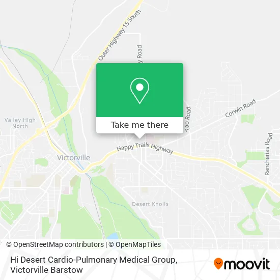 Hi Desert Cardio-Pulmonary Medical Group map