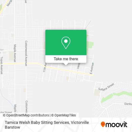 Tamica Welsh Baby Sitting Services map