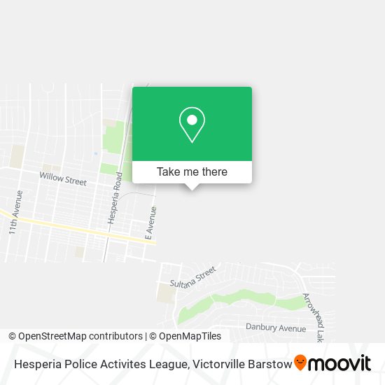 Mapa de Hesperia Police Activites League