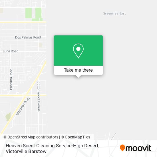 Heaven Scent Cleaning Service-High Desert map