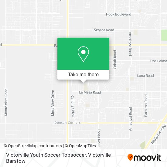 Mapa de Victorville Youth Soccer Topsoccer