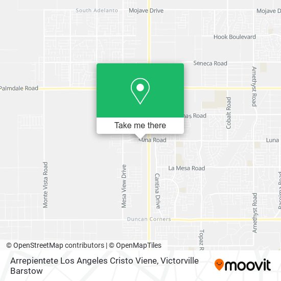 Mapa de Arrepientete Los Angeles Cristo Viene