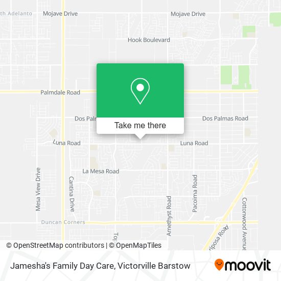 Mapa de Jamesha's Family Day Care