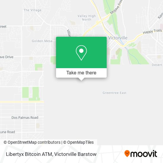 Mapa de Libertyx Bitcoin ATM