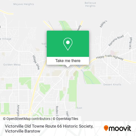 Victorville Old Towne Route 66 Historic Society map