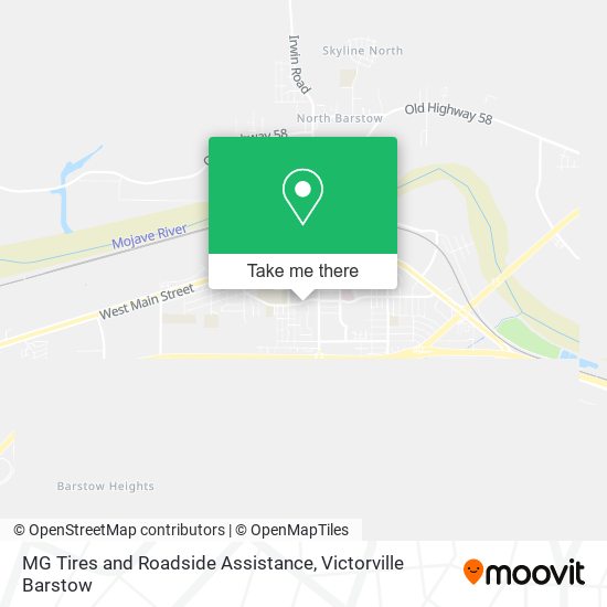 MG Tires and Roadside Assistance map