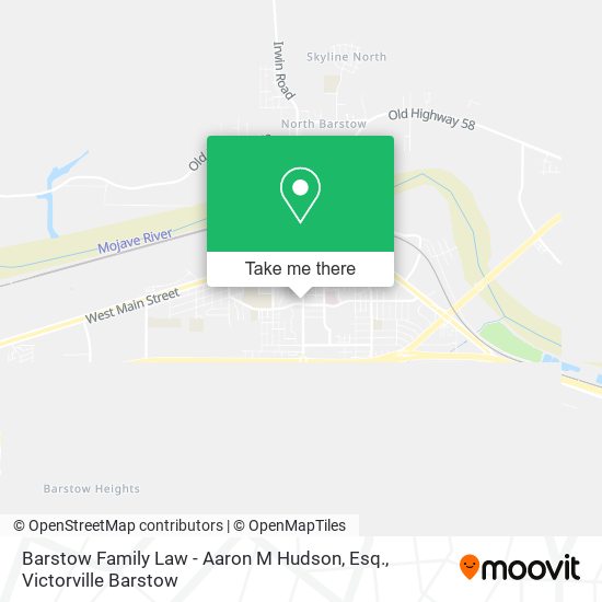Mapa de Barstow Family Law - Aaron M Hudson, Esq.
