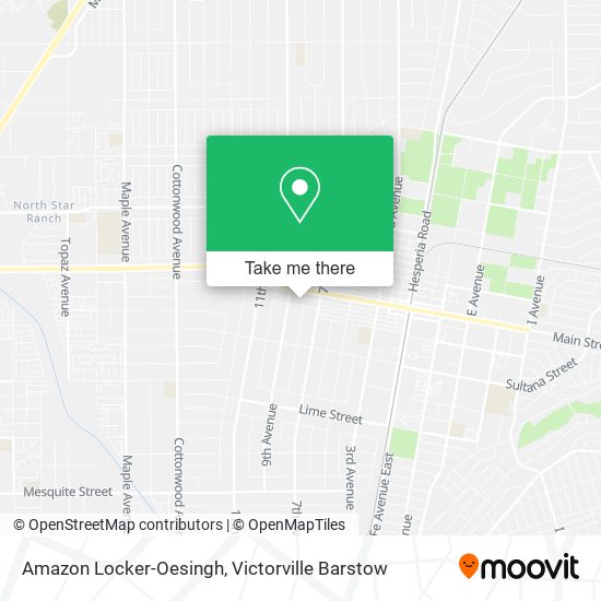 Mapa de Amazon Locker-Oesingh