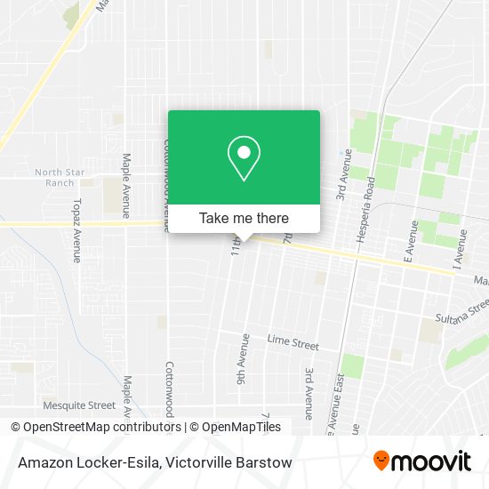 Mapa de Amazon Locker-Esila