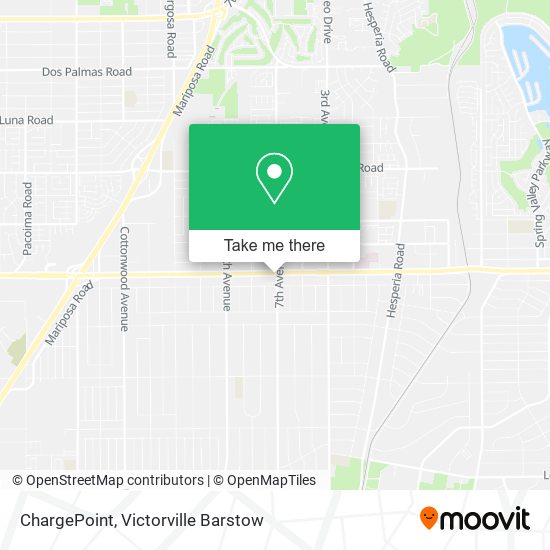 Mapa de ChargePoint