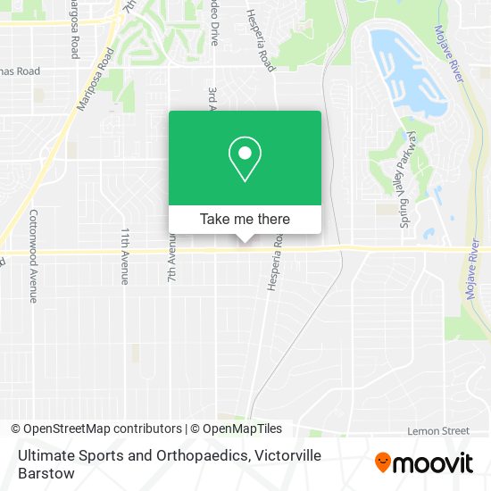 Ultimate Sports and Orthopaedics map