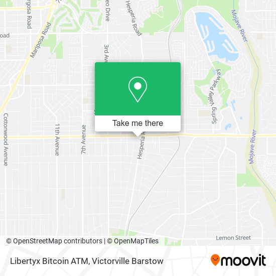 Mapa de Libertyx Bitcoin ATM