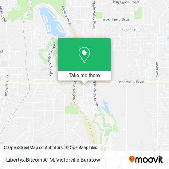 Mapa de Libertyx Bitcoin ATM