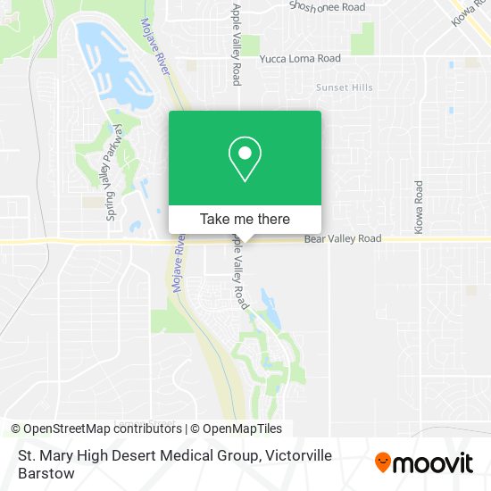 St. Mary High Desert Medical Group map