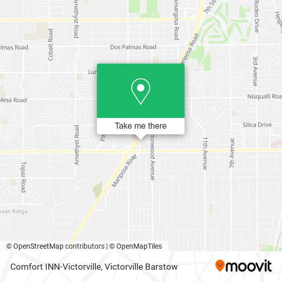 Mapa de Comfort INN-Victorville