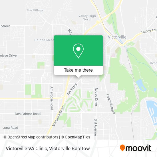 Victorville VA Clinic map