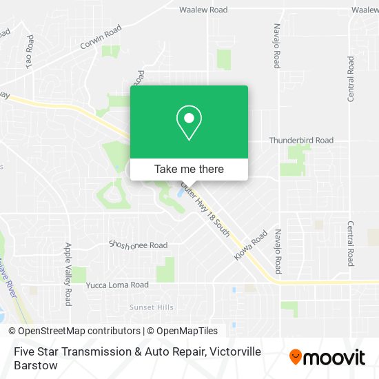 Mapa de Five Star Transmission & Auto Repair