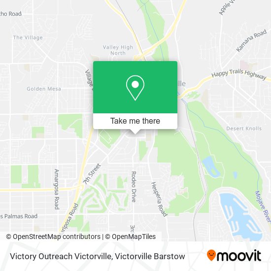 Mapa de Victory Outreach Victorville