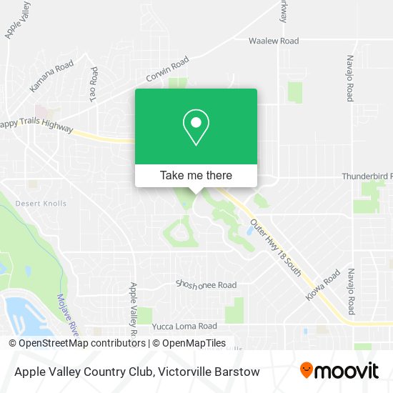 Mapa de Apple Valley Country Club