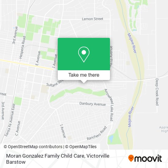 Moran Gonzalez Family Child Care map