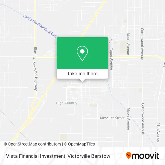 Vista Financial Investment map