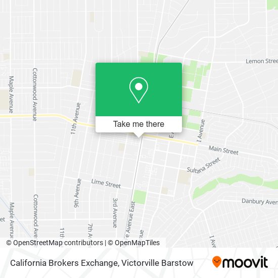 California Brokers Exchange map