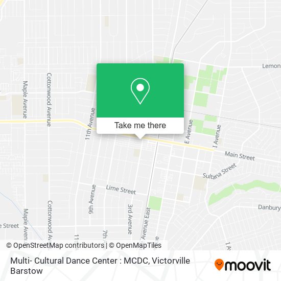 Mapa de Multi- Cultural Dance Center : MCDC