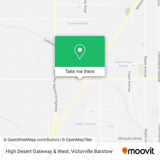 Mapa de High Desert Gateway & West