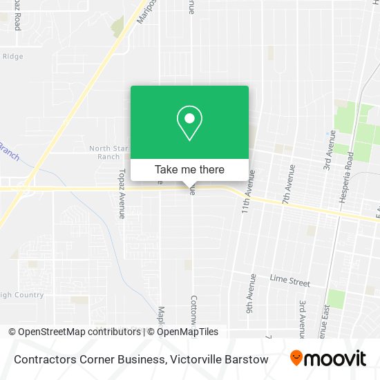 Contractors Corner Business map