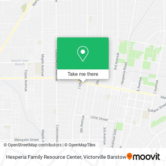 Mapa de Hesperia Family Resource Center