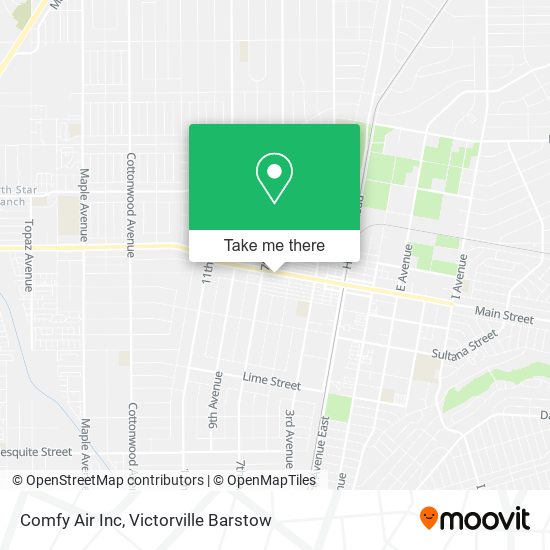 Mapa de Comfy Air Inc
