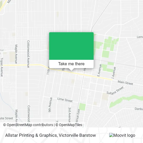 Mapa de Allstar Printing & Graphics