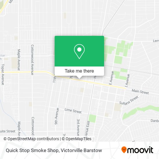 Mapa de Quick Stop Smoke Shop