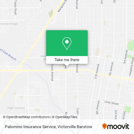 Mapa de Palomino Insurance Service