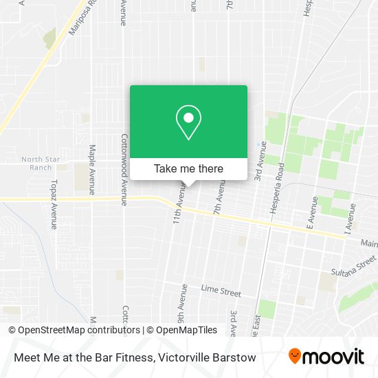 Meet Me at the Bar Fitness map