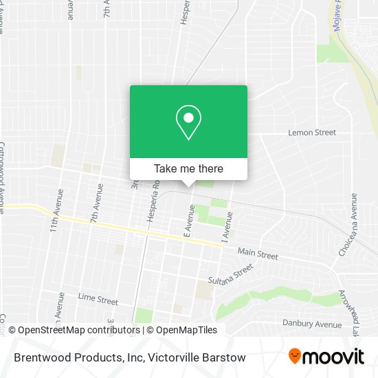 Brentwood Products, Inc map