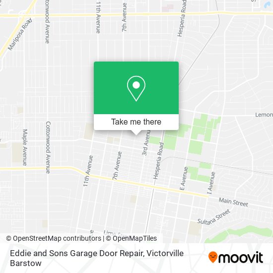 Eddie and Sons Garage Door Repair map