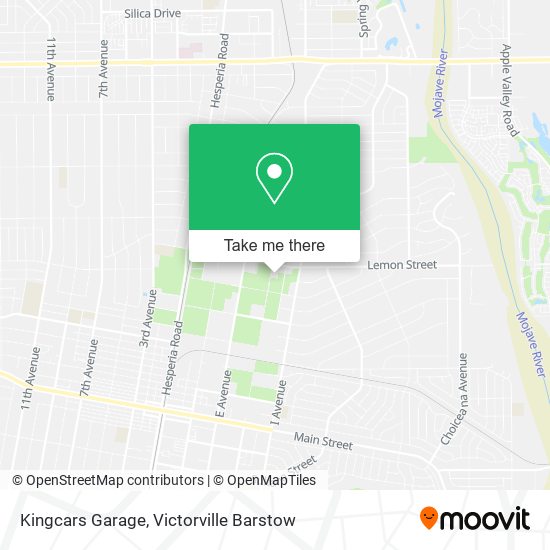 Mapa de Kingcars Garage