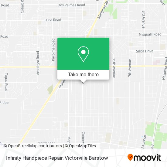 Infinity Handpiece Repair map